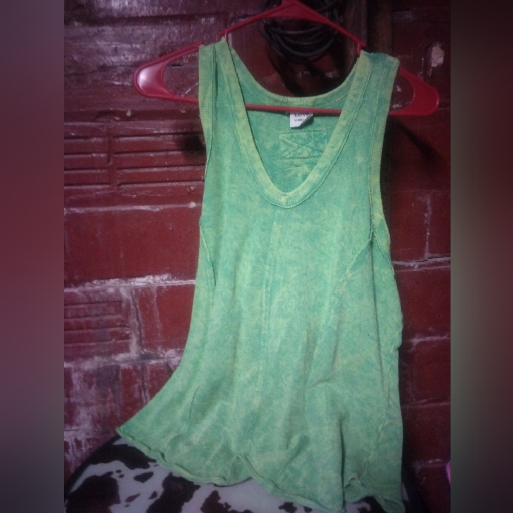 Sony Vibrant Green Tank Top